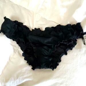 SUNDAZED Mermaid Ruffled Cheeky Bikini Swim Bottom Size Large